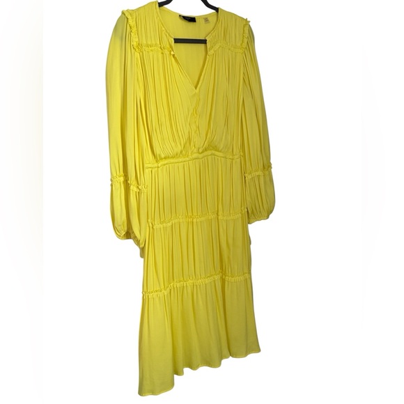 T TAHARI Cinched Waist Tiered Midi Dress, XL - Picture 9 of 11